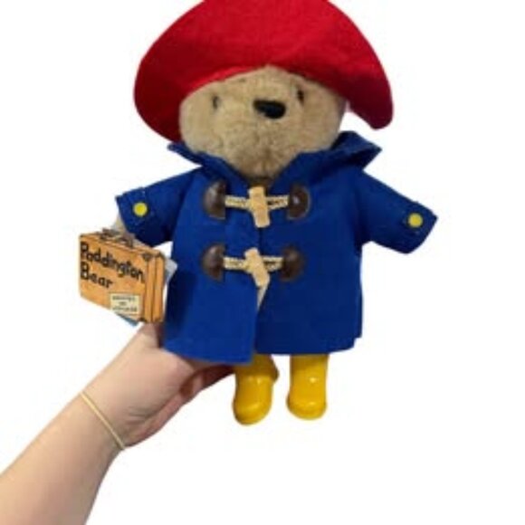Other - Paddington Bear Plush Toy Blue Coat Red Hat NEW